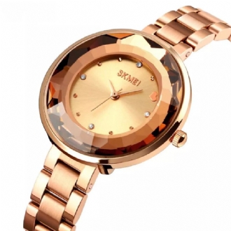 Mode Damklocka Tredimensionell Skärspegel Enkel Liten Urtavla Lady Quartz Watch