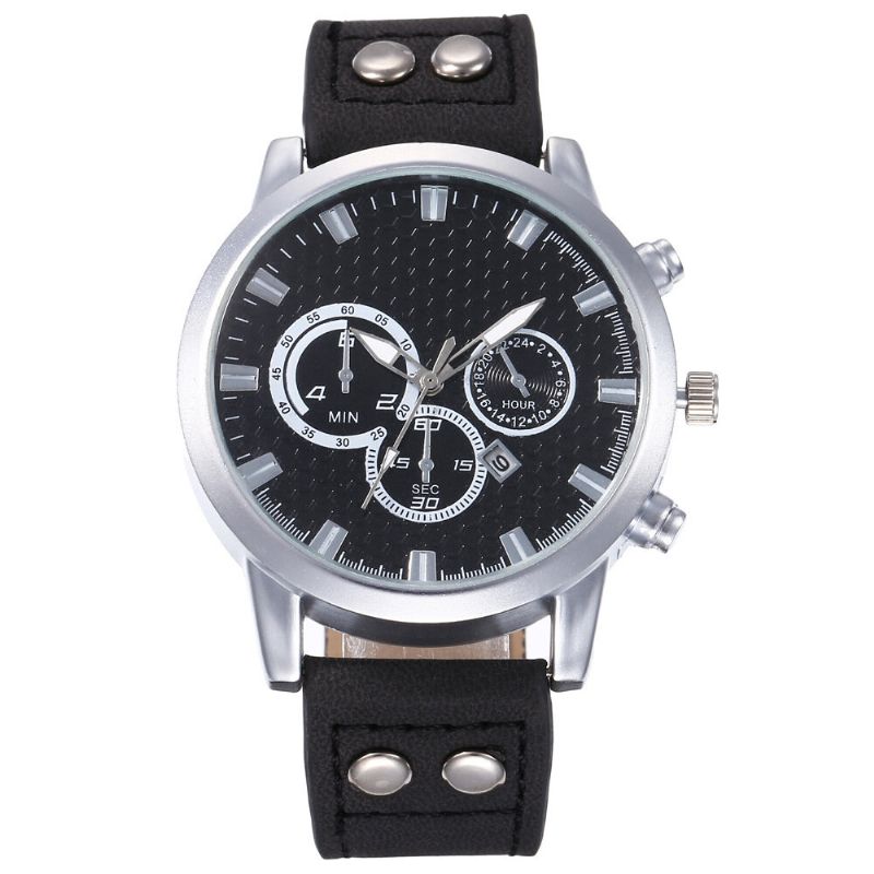 Mode Elegant Alloy Sport Business Casual Bälte Herrklocka Quartz Watch