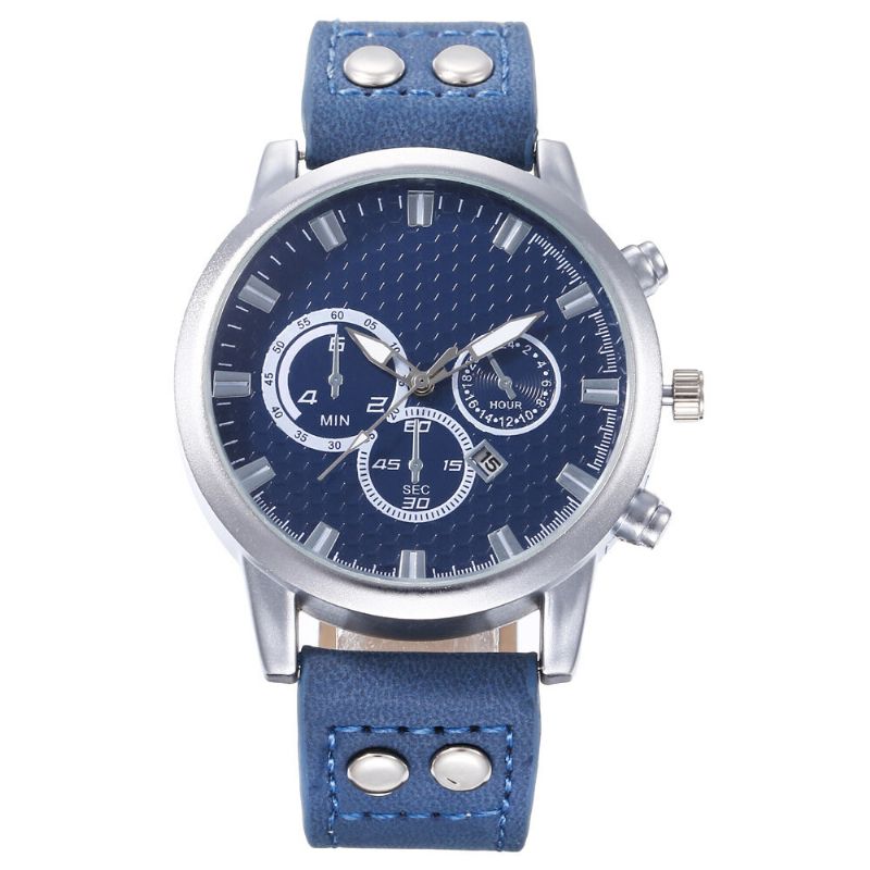 Mode Elegant Alloy Sport Business Casual Bälte Herrklocka Quartz Watch