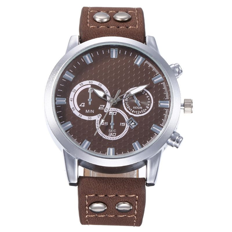 Mode Elegant Alloy Sport Business Casual Bälte Herrklocka Quartz Watch