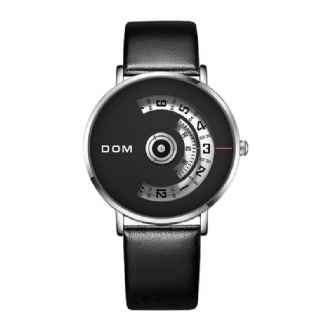 Mode Herrklocka Creative Dial 3atm Vattentät Quartz Watch