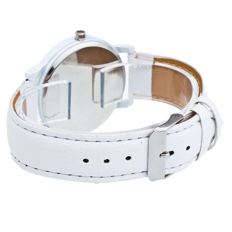 Mode Jul Jultomten Blåser Suona Mönster Söt Klocka Läderarmband Män Kvinnor Quartxz Watch