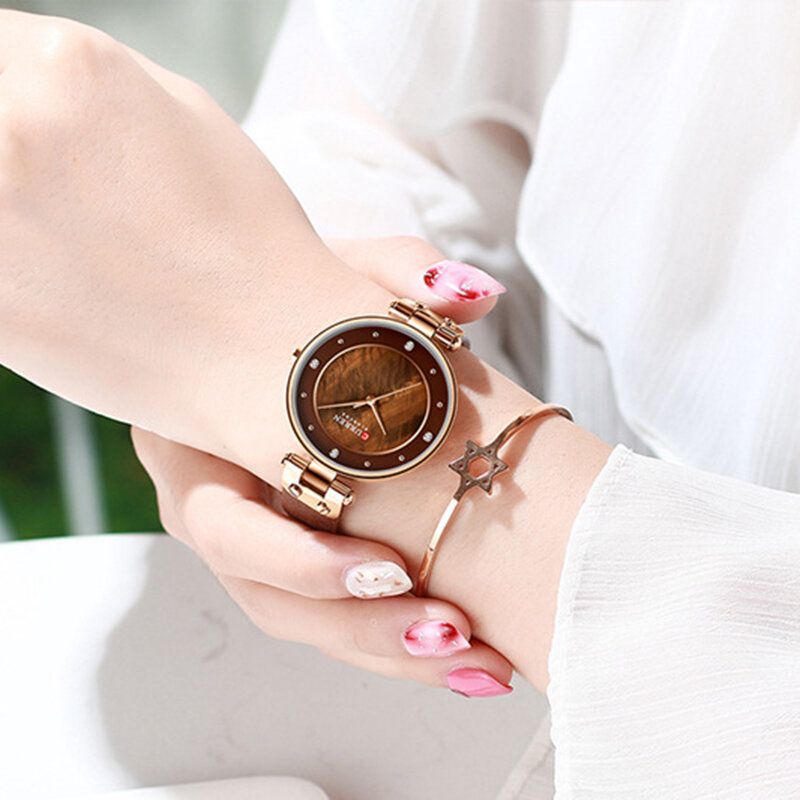 Modekristallfodral Casual Dial Dam Quartz Watch