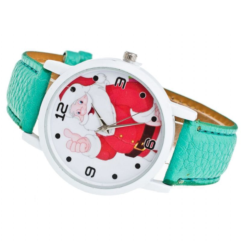 Tecknad Tomte Tummen Upp Söt Fahsion Kid Watch Quartz Watch