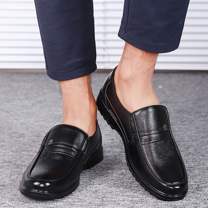 Halkbeständiga Män Bekväma Slip On Business Casual Skor