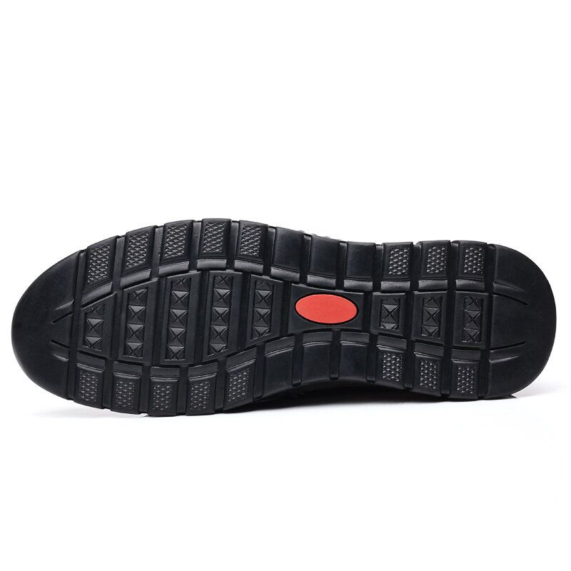 Kohud För Män Andas Mesh Ihålig Mjuk Botten Slip On Flat Casual Skor