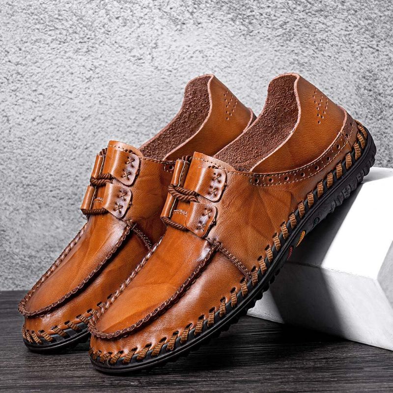 Koskinn För Män Andas Mjuk Botten Snörning Bekväma Loafers Casual Business Skor