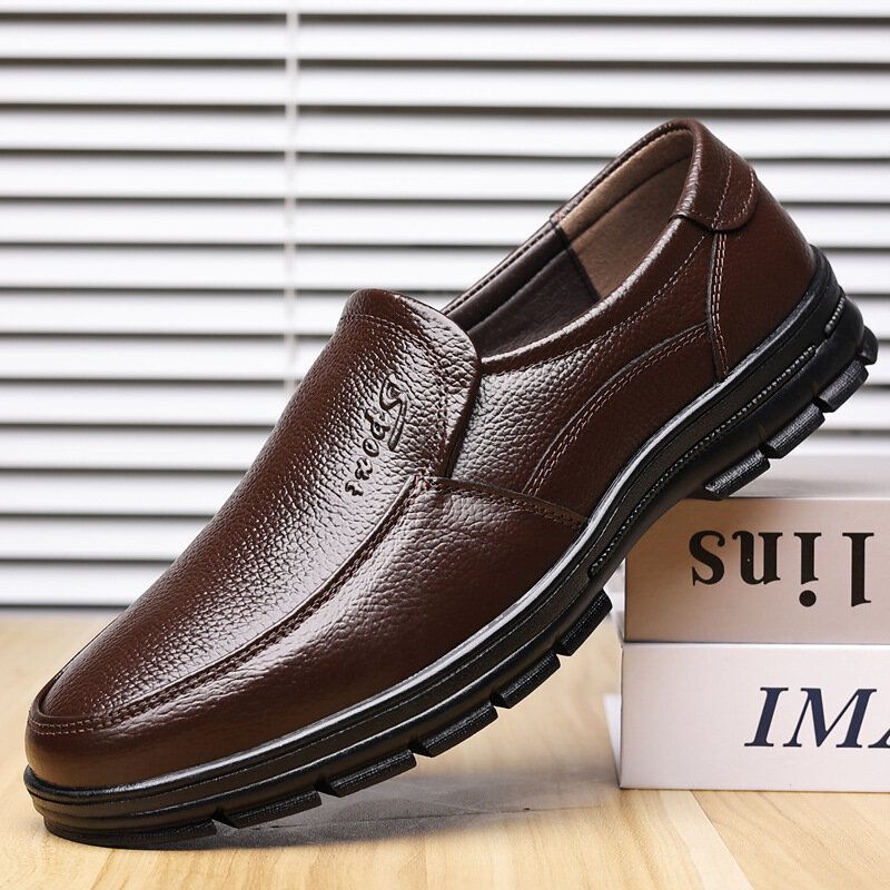 Koskinn För Män Andas Mjuk Sula Bekväm Slip On Casual Business Skor