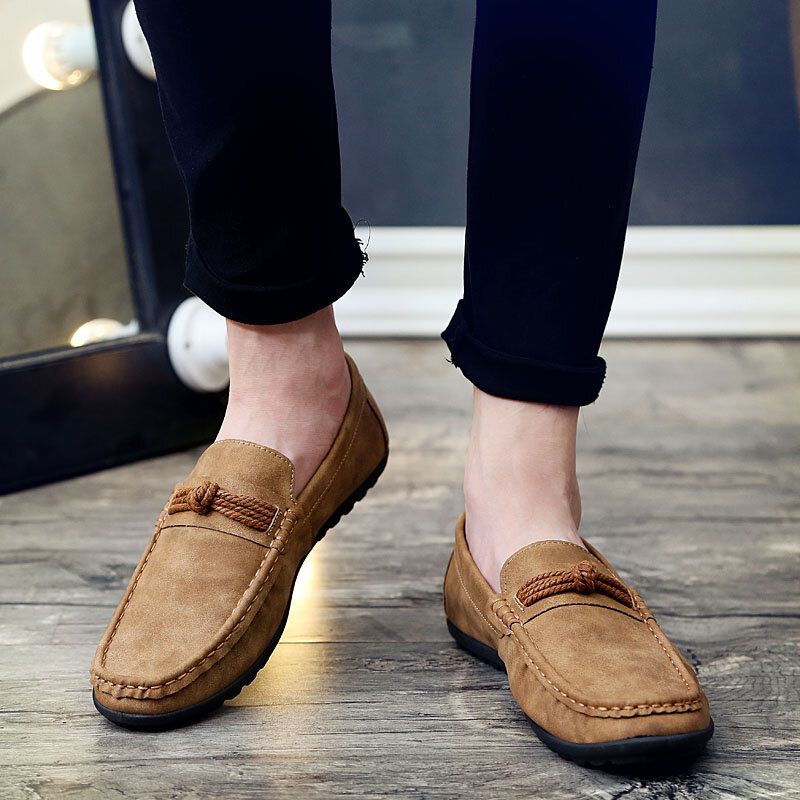 Män Andas Halkbeständiga Bekväma Mjuk Körning Casual Loafers