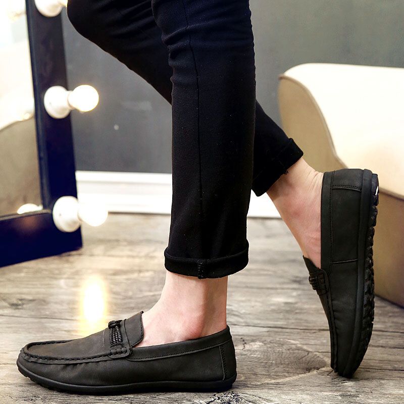 Män Andas Halkbeständiga Bekväma Mjuk Körning Casual Loafers