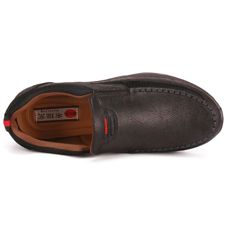 Män Andas Halkfria Bekväma Slip On Casual Business Skor