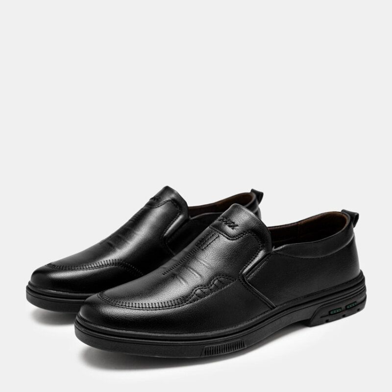 Män Andningsbar Gummisula Slip On Casual Business Skor