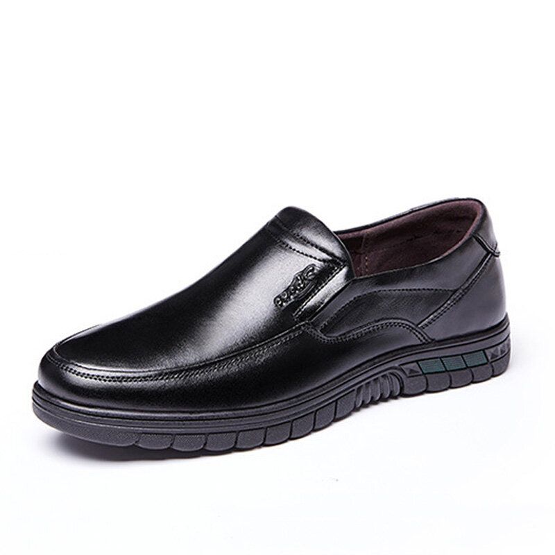 Män Kohud Andas Bekväm Sula Slip On Daily Business Casual Skor