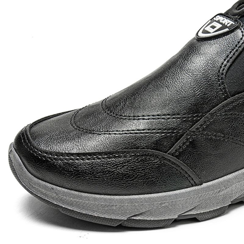 Män Vattentät Halkbeständigt Varmt Plyschfoder Slip On Casual Skor