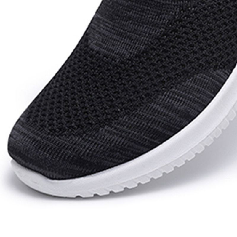 Dam Bekväma Mesh Slip On Mönster Sport Walking Skor