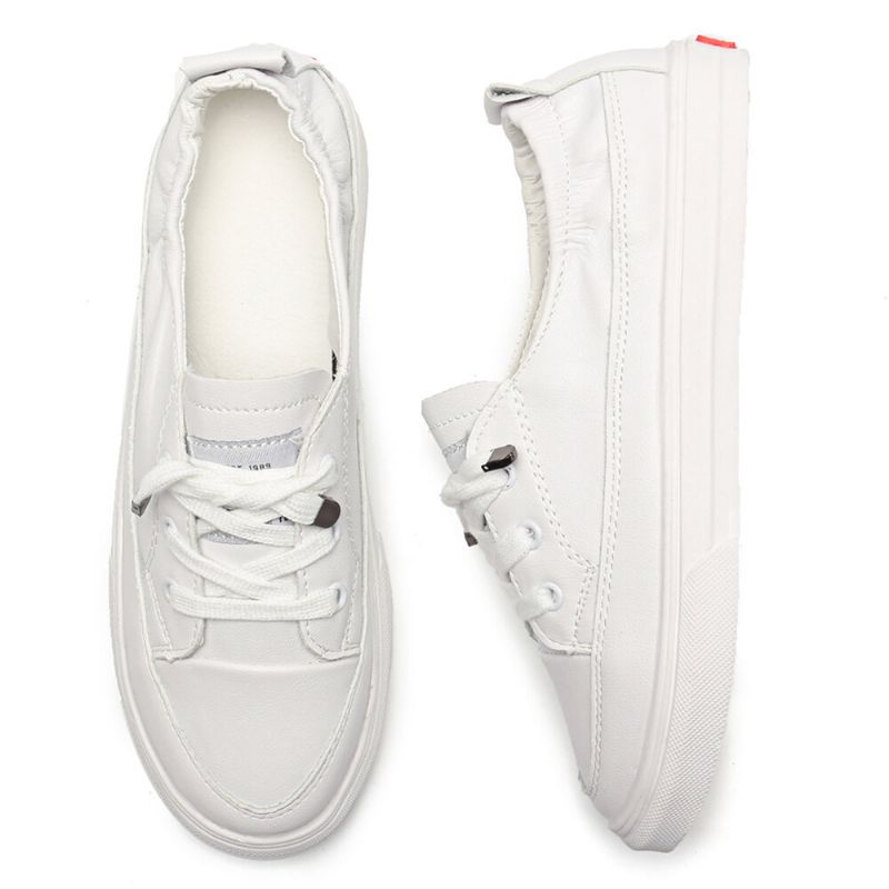 Dam Casual Bekväm Mjuk Sula White Court Sneakers