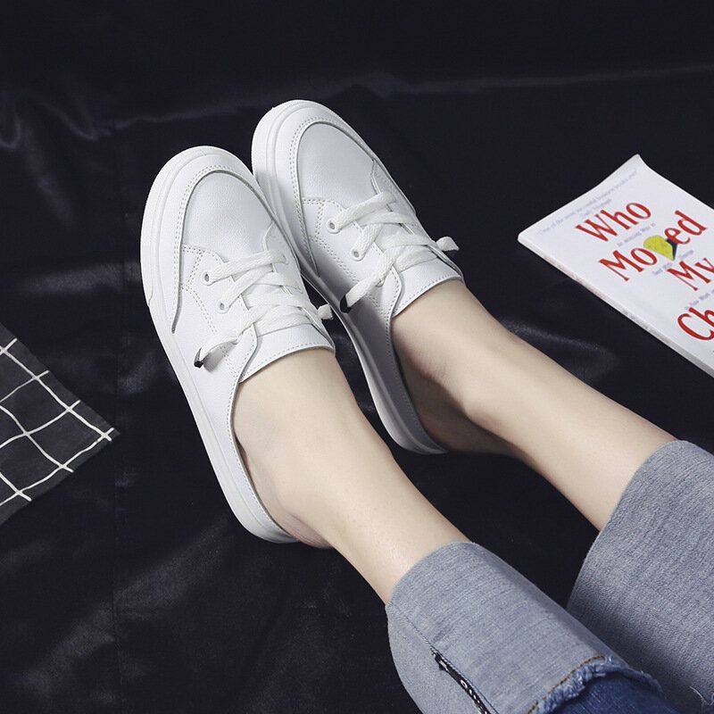 Dam Casual Bekväm Mjuk Sula White Court Sneakers