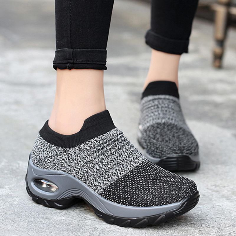 Dam Fritidsskor Mesh Dämpade Outdoor Sneakers