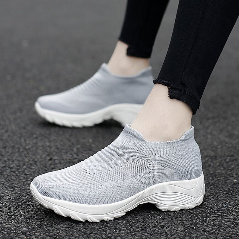 Dam Mesh Slip On Lazy Platform Skor