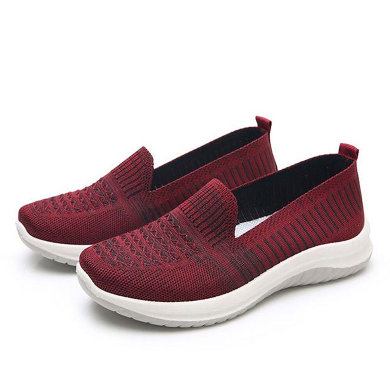 Dam Mesh Slip On Sport Mjuk Sula Casual Flat Shoes