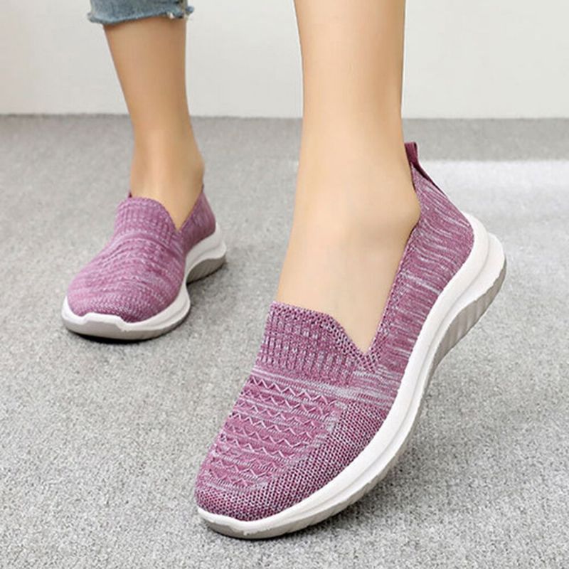 Dam Mesh Slip On Sport Mjuk Sula Casual Flat Shoes