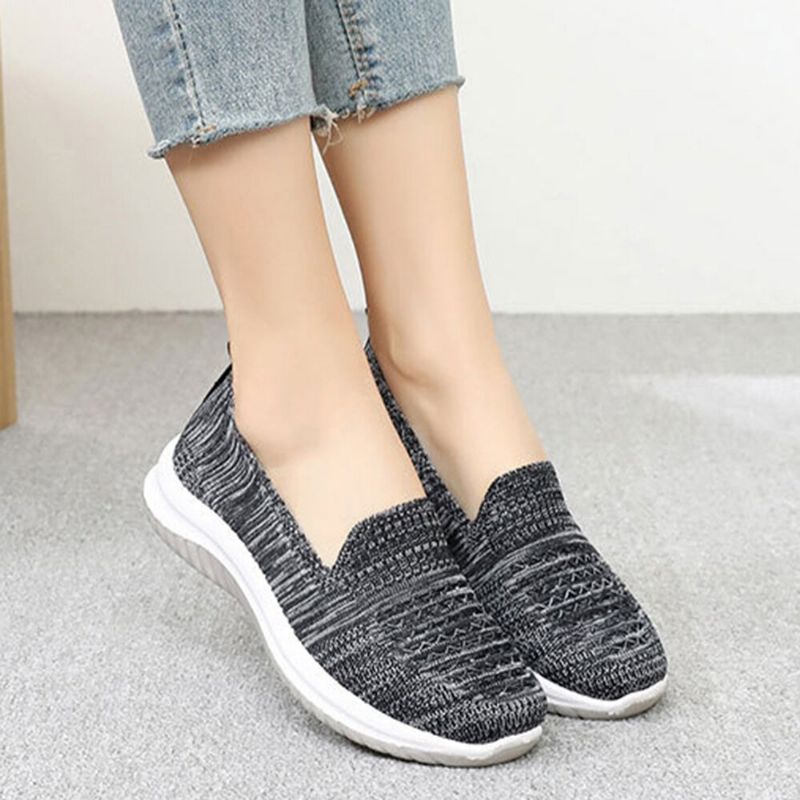 Dam Mesh Slip On Sport Mjuk Sula Casual Flat Shoes