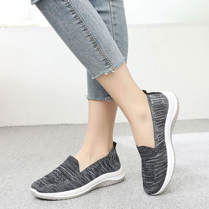 Dam Mesh Slip On Sport Mjuk Sula Casual Flat Shoes