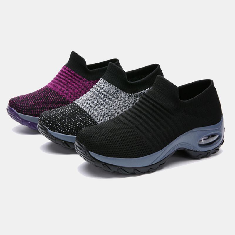 Dam Utomhus Andas Sock Mesh Rocking Sneakers