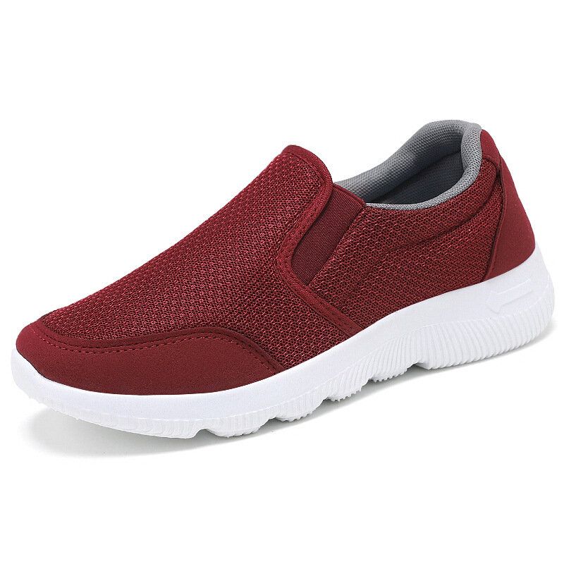 Damer Large Mesh Andas Casual Mjuka Walking Shoes