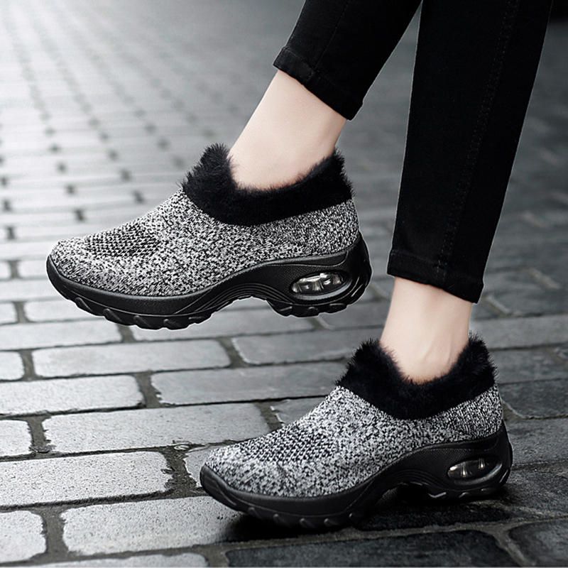 Damer Large Size Air Cushion Comfy Warm Casual Sneakers