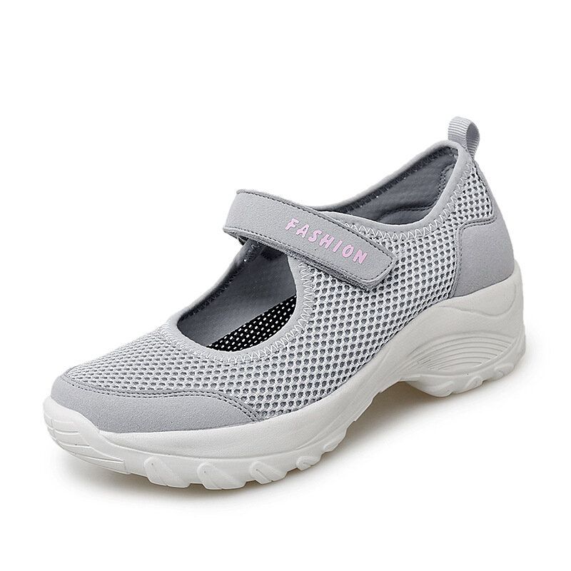 Damer Stor Storlek Andas Mesh Platform Outdoor Sport Skor