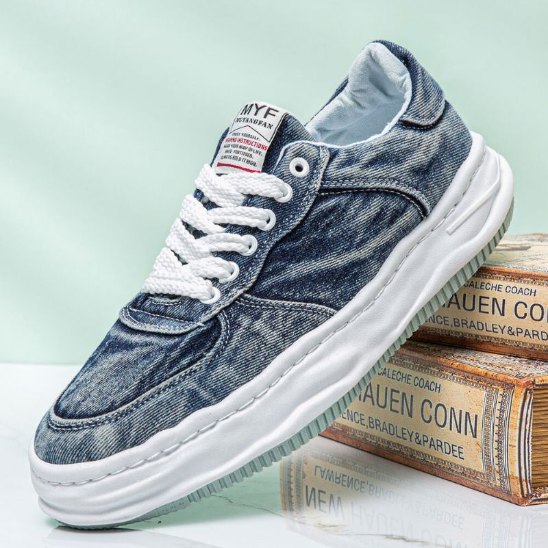 Herr Andas Canvas Bekväm Mjuk Sula One Size Mindre Casual Sport Denim Court Skor