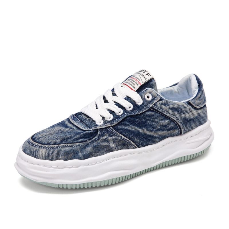 Herr Andas Canvas Bekväm Mjuk Sula One Size Mindre Casual Sport Denim Court Skor