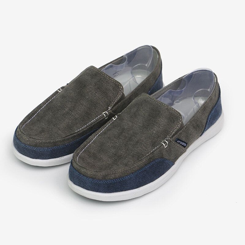 Herr Canvas Andas Mjuk Sula Bekväm Slip On Brief Color Crush Casual Skor