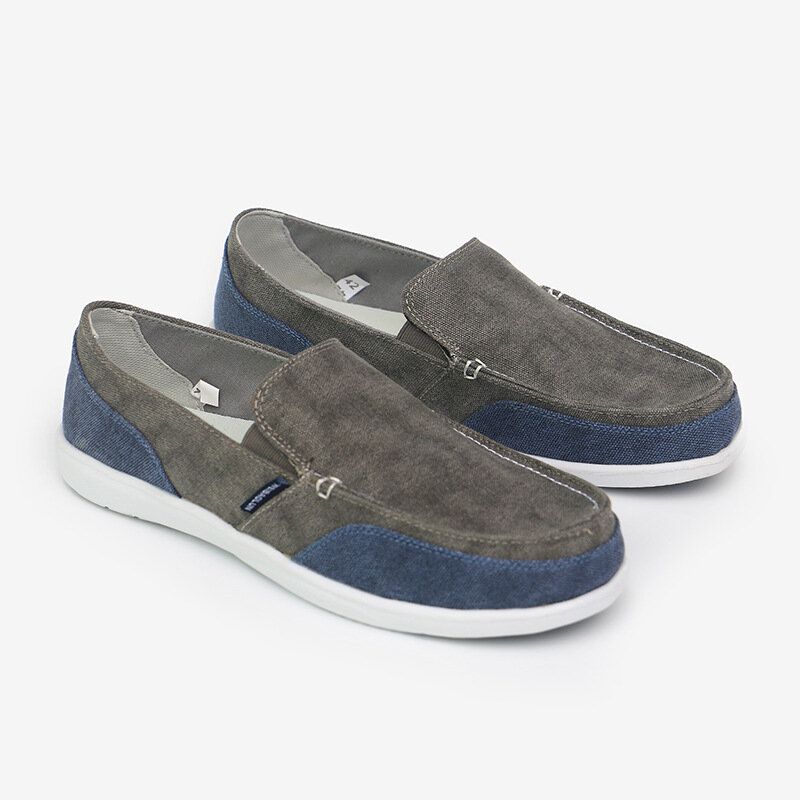 Herr Canvas Andas Mjuk Sula Bekväm Slip On Brief Color Crush Casual Skor