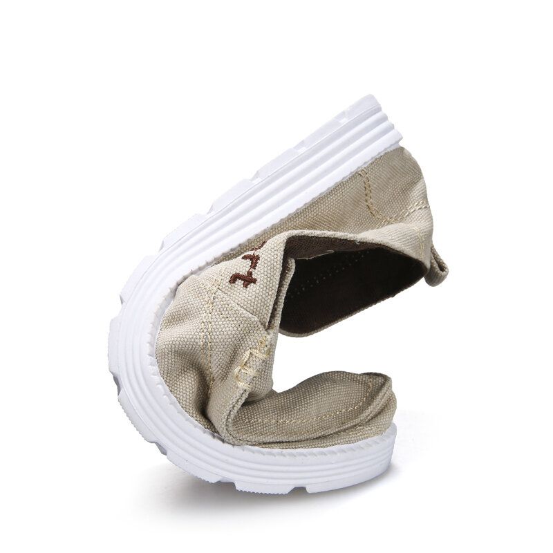 Herr Canvas Andas Mjuk Sula Halkfri Shorts Pure Color Comfy Casual Court Shoes