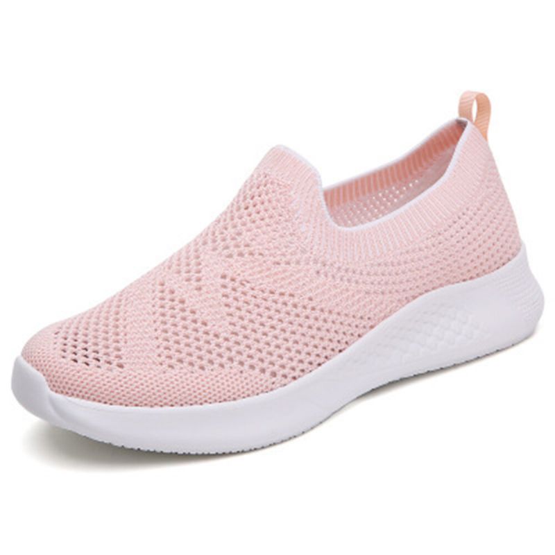 Kvinnor Casual Andas Halkfri Mesh Slip-on Sneakers