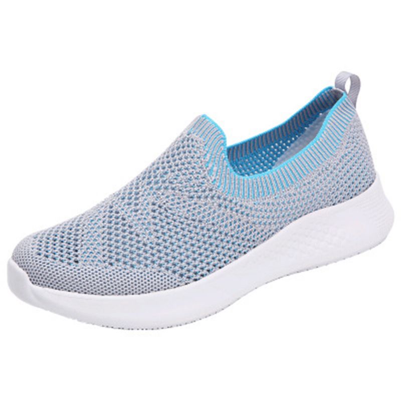 Kvinnor Casual Andas Halkfri Mesh Slip-on Sneakers