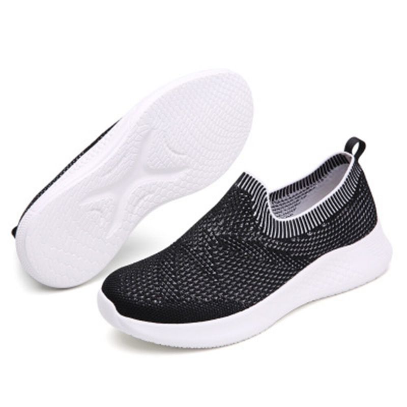 Kvinnor Casual Andas Halkfri Mesh Slip-on Sneakers