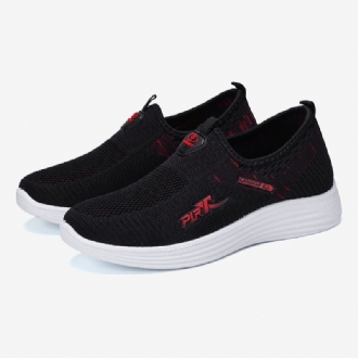 Kvinnor Casual Andas Mesh Slip-on Walking Sneakers