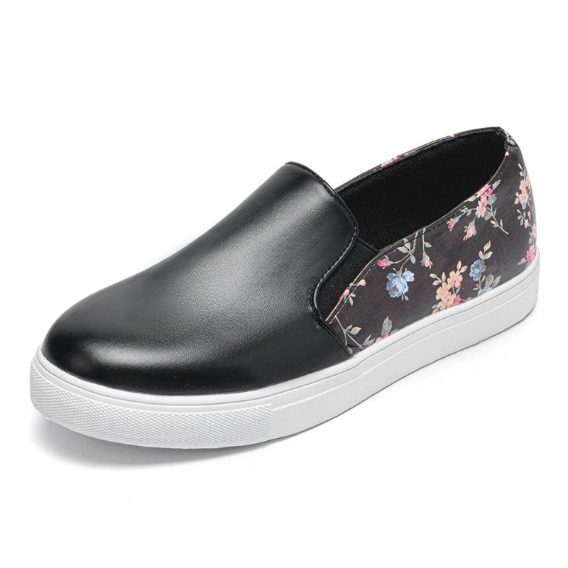 Kvinnor Casual Blommor Mönster Bekväma Flat Skate Skor