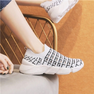 Kvinnor Casual Fashion Hollow Out Color Patchwork Bekväma Sneakers