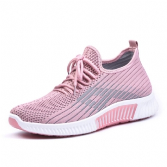 Kvinnor Casual Mesh Andas Mjuka Halksäkra Platta Sneakers