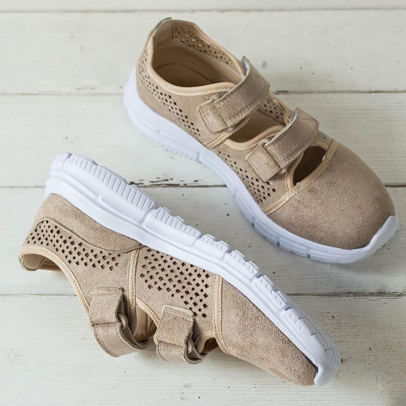 Kvinnor Casual Mesh Sneakers Med Kardborre Som Andas