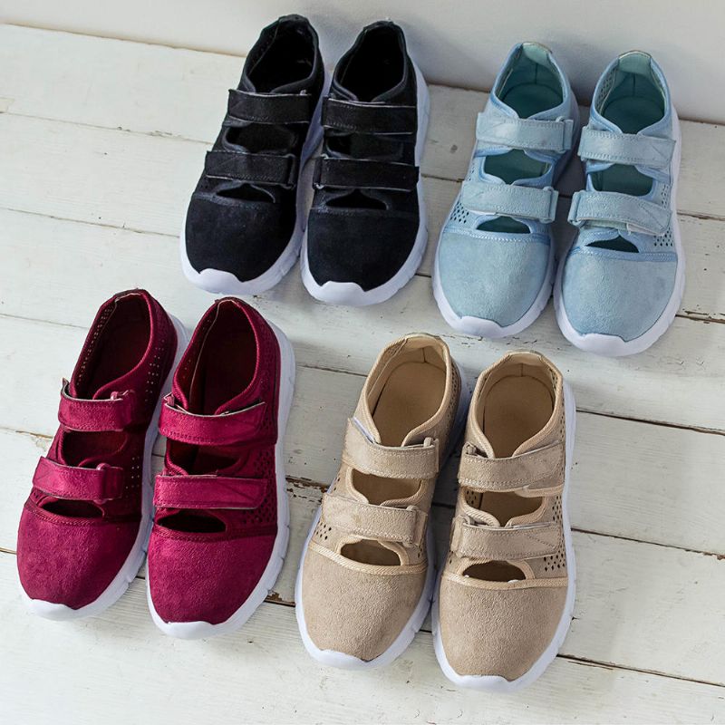 Kvinnor Casual Mesh Sneakers Med Kardborre Som Andas