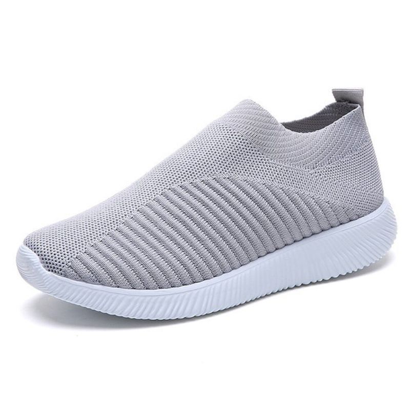 Stor Storlek Dam Mesh Outdoor Slip On Sneakers