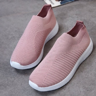 Stor Storlek Dam Mesh Outdoor Slip On Sneakers