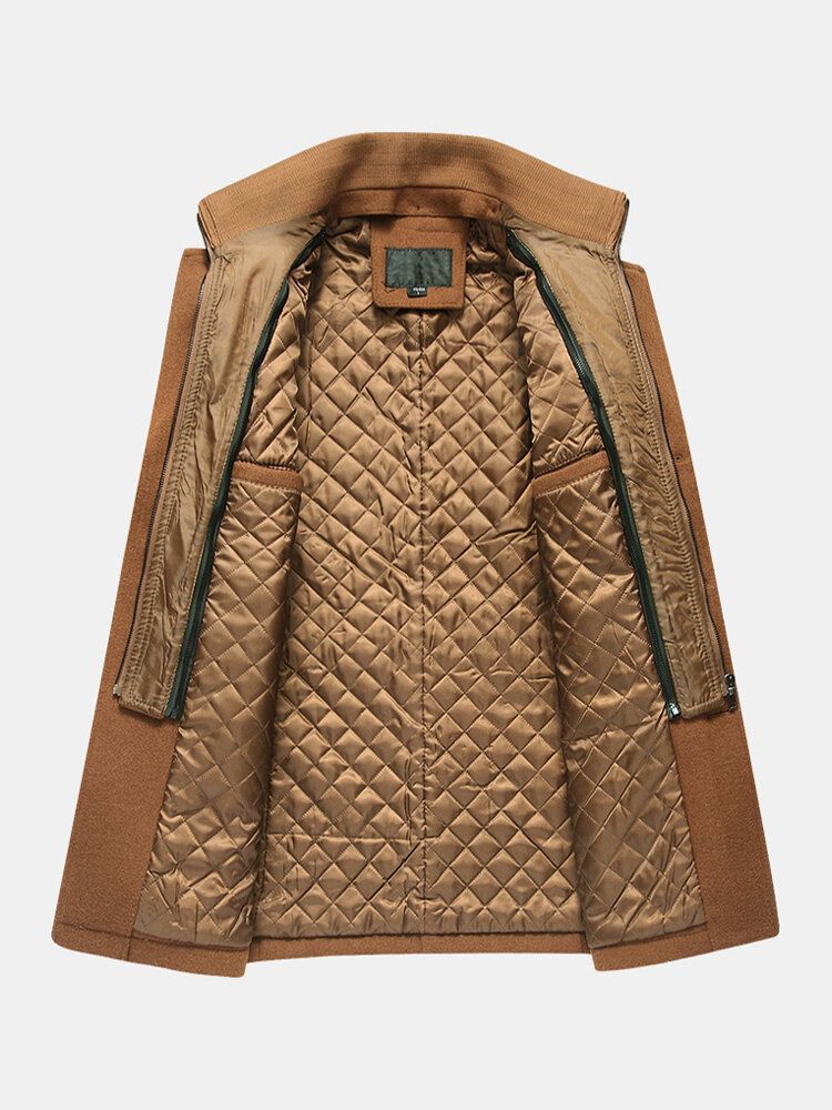 Herr Thicken Warm Solid Business Trenchcoats I Ylle