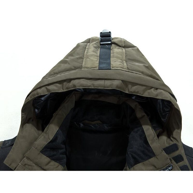 Herr Vinter Tjock Varm Vindtät Dunjacka Outdoor Parka