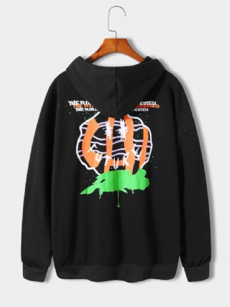 Casual Graffiti Hoodie För Män